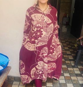 Patterned Kaftan Dress