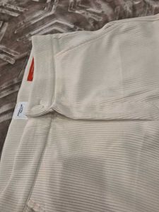 New Beige Corduroy Cargo Pants