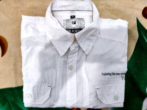 White Half Shirt