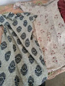 Ethnic Kurta Set with Floral Print