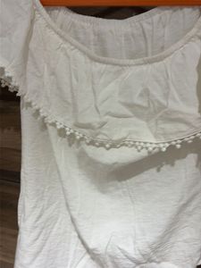 White Off-Shoulder Top