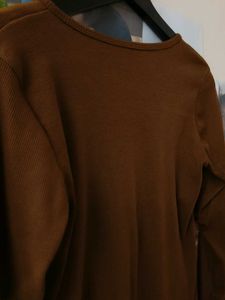 Brown Long Sleeve Top