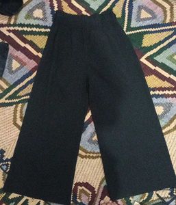 Wide Leg Black Plazzo Pants