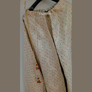 front cut kurti with lehnga wid tessel