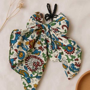 Floral Print Hair Bow Clip 🎀