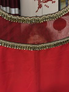 Red Embellished Top