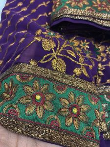 Elegant Purple Saree