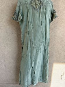 Olive Green Salwar Shirt