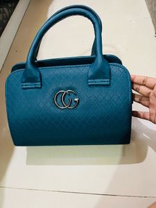 Teal Quilted Satchel Bag New With Tag
