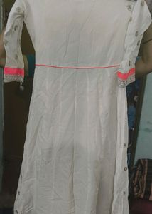 White Anarkali Kurta
