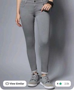 Olive Green Denim Jeans