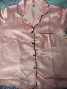Satin Half Night Suit