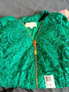 Emerald Green Lace Dress
