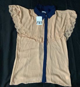 Zara Lace Detail Top