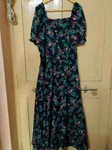 Black Floral Gown