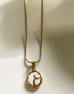 Gold Whale Pendant Necklace