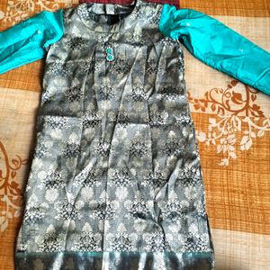 Traditional Kurti Made By Silk Saree
