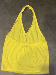Halter Neck Yellow Top