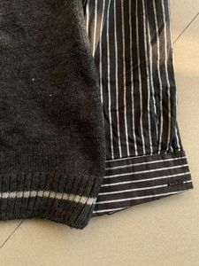 Sweater Vest &amp; Shirt Combo