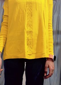 Mustard Yellow Knit Sweater