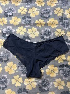Navy Lace Hipster Panties
