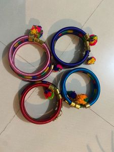 Adjustable Jaipuri Bangle Set of 4