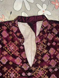 Purple Patterned Kurti