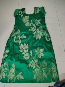 New Green Kurta With Golden Work On It