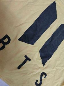 BTS Mearch Yellow Crop Top