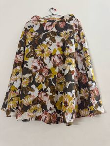 Floral A line Midi Skirt