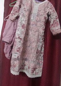 Elegant Floral Print Kurta Set