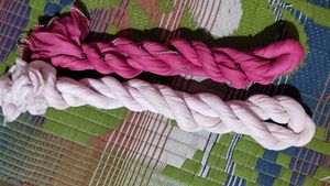 Pale Pink Ruched Scarf