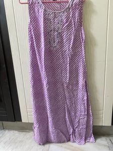 Striped Lavender Kurta