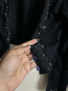 Black Embellished Cardigan