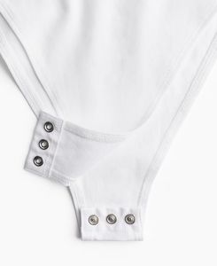 White Short Sleeve Bodysuit
