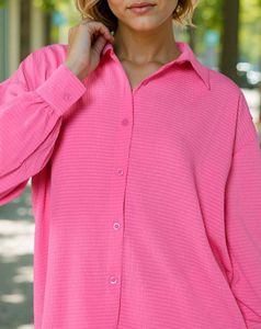 SHEIN BRAND Pink Button Down Shirt