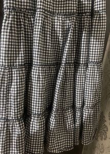 Gingham pinterest black and white skirt
