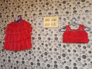 Brand New Beautiful Red Lehanga Choli Set For Kids