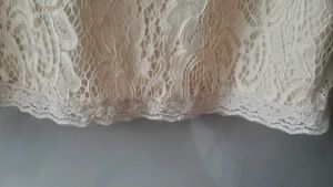 Gorgeous Beige lace and beadwork dress