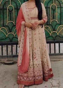 Heavy Work Gown With Dupatta