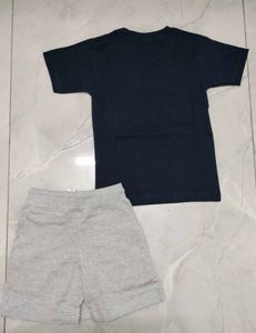 Brand New Cotton T-shirt &amp; Shorts Set For Boys