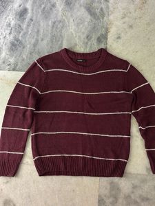 Striped Maroon Sweater