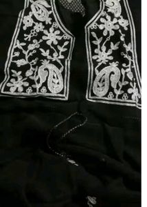 black Georgette top and tunic