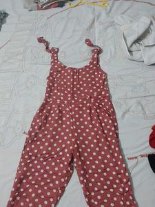 Peach Polka Dot Playsuit