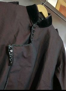 Mauve Color Short Kurta For 42 Chest