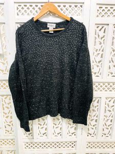 Imported Sparkly Knit Sweater A