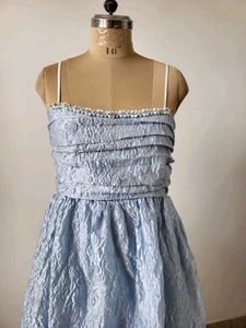 Blue Textured Gown