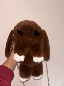 Cute Furry Bunny Sling Bag