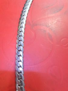 Silver Plated Stainless Steel Neck Chain For Men