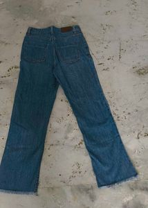 Blue Straight Leg Jeans
